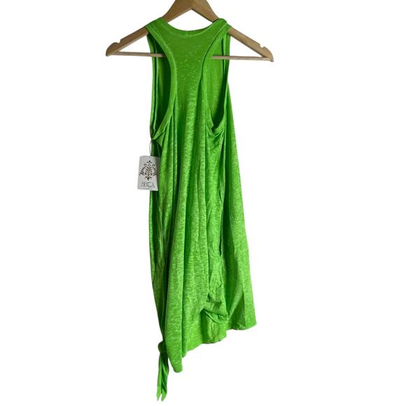 Becca Beach Date High Neck Lime Green Side Knot Swim Coverup Dress Size S - Picture 7 of 7